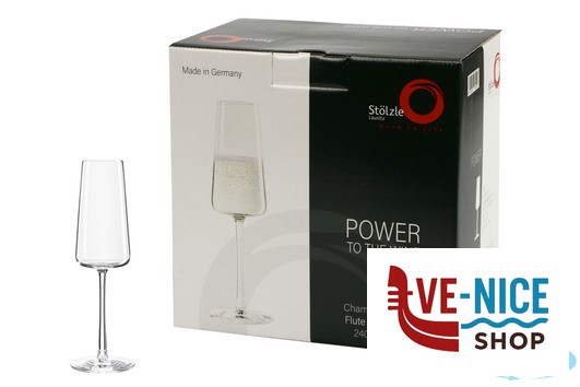 vetro cristallino POWER - CALICE FLUT CHAMPAGNE CL. 24 1590029 STOLZLE LAUSITZ GMBH - immagine 2