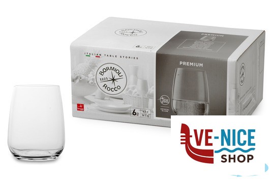 vetro PREMIUM-CONFEZIONE 6 BICCHIERE ACQUA FRIZZ 43 191861 BORMIOLI ROCCO - immagine 3