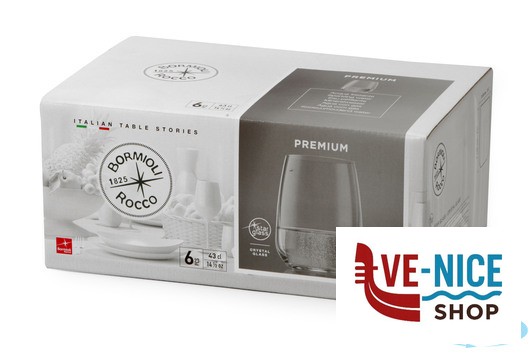 vetro PREMIUM-CONFEZIONE 6 BICCHIERE ACQUA FRIZZ 43 191861 BORMIOLI ROCCO - immagine 4