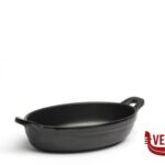 melamina PRESENTACION - MINI PIROFILA OVALE NERA IN MELAMINA CM15X8 H3  7633 COMAS