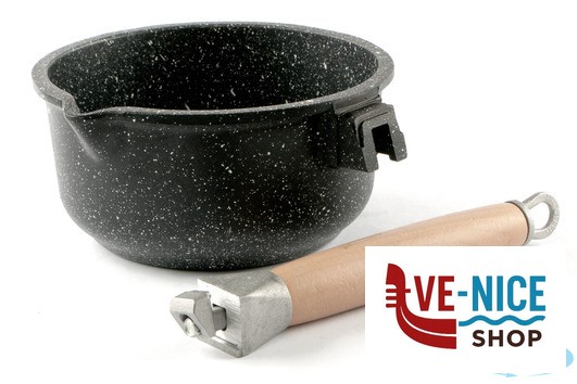 alluminio PRESSOFUSO 660 - CASSERUOLA 1M CM 16 ALLUMINIO PRESSOFUSO FAL108DE FALCOPRESS SRL - immagine 3