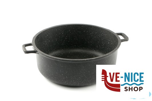 antiederente PRESSOFUSO 660 - CASSERUOLA CM 20 ALLUMINIO PRESSOFUSO FAL84HE FALCOPRESS SRL - immagine 3