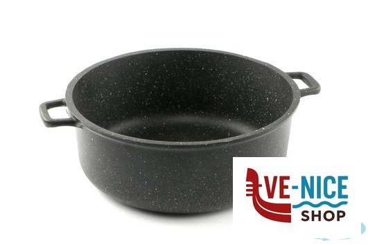 antiederente PRESSOFUSO 660 - CASSERUOLA CM 24 ALLUMINIO PRESSOFUSO FAL84ME FALCOPRESS SRL - immagine 3