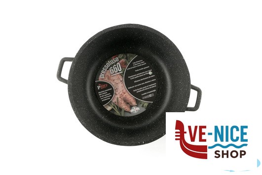 antiederente PRESSOFUSO 660 - CASSERUOLA CM 24 ALLUMINIO PRESSOFUSO FAL84ME FALCOPRESS SRL - immagine 4