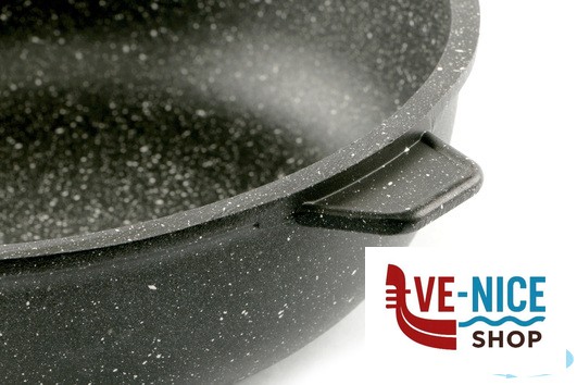 antiederente PRESSOFUSO 660 - PADELLA ALTA CM 24 ALLUMINIO PRESSOFUSO FAL76ME FALCOPRESS SRL - immagine 3