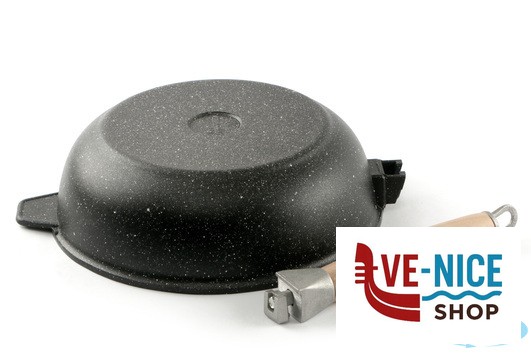 antiederente PRESSOFUSO 660 - PADELLA ALTA CM 28 ALLUMINIO PRESSOFUSO FAL76ZE FALCOPRESS SRL - immagine 4