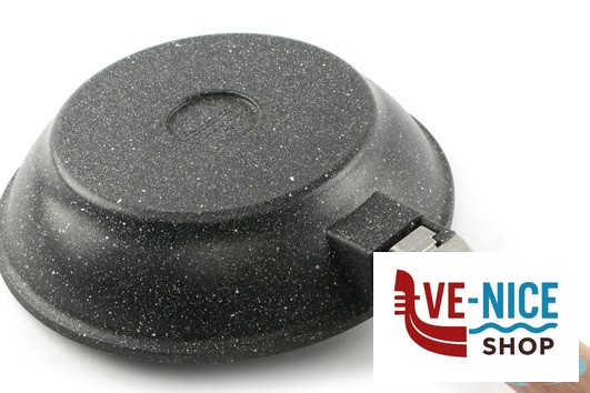 padelle/wok PRESSOFUSO 660 - PADELLA BASSA CM 18 ALLUMINIO PRESSOFUSO FAL75EE FALCOPRESS SRL - immagine 2