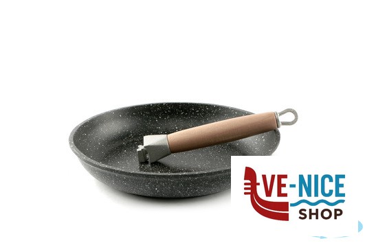 padelle/wok PRESSOFUSO 660 - PADELLA BASSA CM 24 ALLUMINIO PRESSOFUSO FAL75GE FALCOPRESS SRL - immagine 2