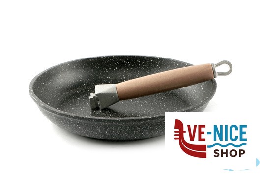 padelle/wok PRESSOFUSO 660 - PADELLA BASSA CM 28 ALLUMINIO PRESSOFUSO FAL75IE FALCOPRESS SRL - immagine 2