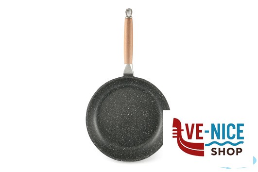 padelle/wok PRESSOFUSO 660 - PADELLA BASSA CM 28 ALLUMINIO PRESSOFUSO FAL75IE FALCOPRESS SRL - immagine 3