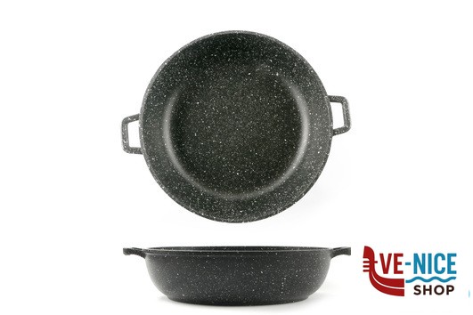 tegame PRESSOFUSO 660 - TEGAME 2 MANICI CM 28 ALLUMINIO PRESSOFUSO FAL76VE FALCOPRESS SRL