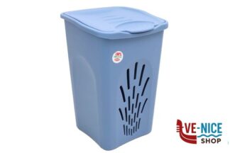 contenitori biancheria PRIMAVERA - PORTABIANCHERIA TRAFORATO L.50 BLU STEFANPLAST