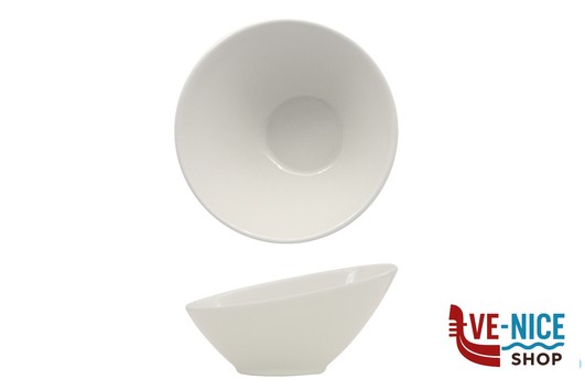 ciotolina PRIME- COPPETTA SVASATA OBLIQUA CM 15- ALLUMINA ARIANE FINE PORCELAIN