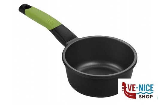 antiederente PRIOR-CASSERUOLA BASSA 1MANICO CM.16 35601016 PINTI INOX