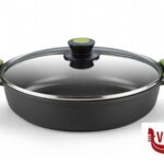 antiederente PRIOR-CASSERUOLA BASSA 2MANICI CON COPERCHIO  CM.28  3560V728 PINTI INOX