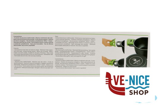 antiederente PRIOR-PADELLA 1MANICO CM.22 35602522 PINTI INOX - immagine 5