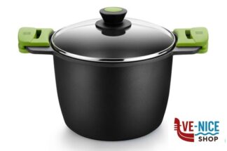 antiederente PRIOR-PENTOLA 2MANICI CM.24 CON COPERCHIO 3560V324 PINTI INOX