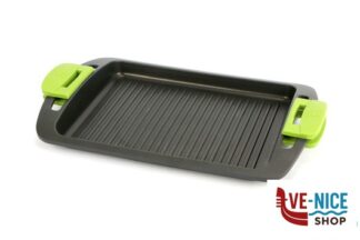 antiederente PRIOR-PIASTRA GRILL 2 MANICI CM.40 35606440 PINTI INOX