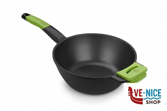 antiederente PRIOR-WOK 1MANICO CM.28 35609S28 PINTI INOX
