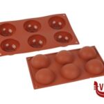 preparazione cibi PROF-STAMPO 6 SEMISFERE MM70X35 SILIKOMART