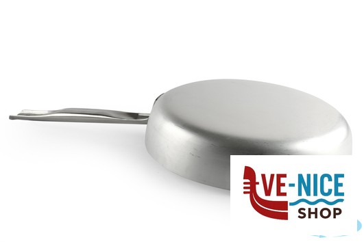 alluminio PADELLA DRITTA ALLUMINIO A FRIGGERE 3 MM CON MANICO TUBOLARE CM 24 H 5,5 AGNELLI - immagine 3