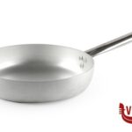 alluminio PADELLA DRITTA ALLUMINIO  3 MM A FRIGGERE CON MANICO TUBOLARE CM 40 H 7,2 AGNELLI