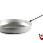 alluminio PADELLA DRITTA ALLUMINIO  3 MM A FRIGGERE CON MANICO TUBOLARE CM 50 H 8,5 AGNELLI