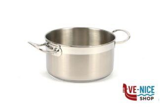 inox PROFESSIONAL-CASSERUOLA FONDA 2MANICI CM20H10 31600520 PINTI INOX