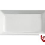 0 PURE-VASSOIO RETTANGOLARE IN RESISTENTE MELAMINA BIANCA GN 1.3 CM 32,5X17,6 H.3, INFRANGIBILE.  MAX 70ﾰC  83481 APS  ASSHEUER POTT GMBH E CO KG