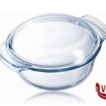 pirofile PYREX - CASSERUOLA TONDA CON COPERCHIO LT.2,1 - CASSERUOLA LT.1,6  COPERCHIO LT.0,5 CM 24X20X10H ARC INTERNATIONAL COOKWARE