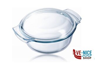 pirofile PYREX - CASSERUOLA TONDA CON COPERCHIO LT.2,1 - CASSERUOLA LT.1,6 COPERCHIO LT.0,5 CM 24X20X10H ARC INTERNATIONAL COOKWARE