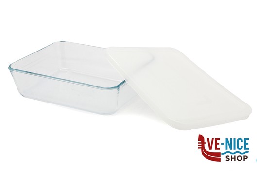 vetro PYREX-CONTENITORE RETTANGOLARE CON COPERCHIO CM.22X17X6 LT.1,5 ARC INTERNATIONAL COOKWARE