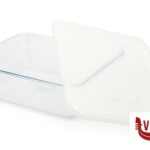 vetro PYREX-CONTENITORE RETTANGOLARE CON COPERCHIO CM.25X20X7,6 LT.2,6  243P000-7044 ARC INTERNATIONAL COOKWARE
