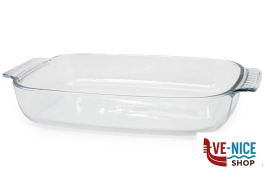 vetro PYREX-TEGLIA RETTANGOLARE 38X25X6,5 CON MANICI PRESA FACILE 232B000-7046 ARC INTERNATIONAL COOKWARE
