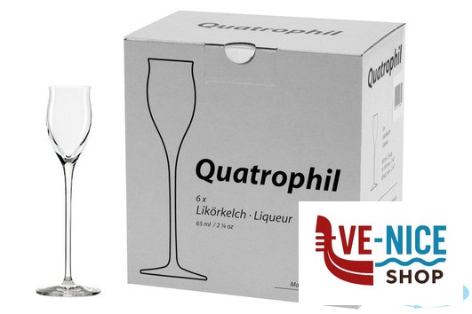 QUATROPHIL -CALICE LIQUORE CL. 6,5 2310030 STOLZLE LAUSITZ GMBH vetro cristallino 6 pezzi - immagine 2