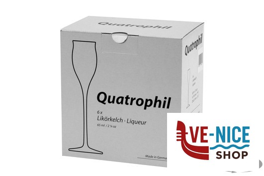 QUATROPHIL -CALICE LIQUORE CL. 6,5 2310030 STOLZLE LAUSITZ GMBH vetro cristallino 6 pezzi - immagine 3
