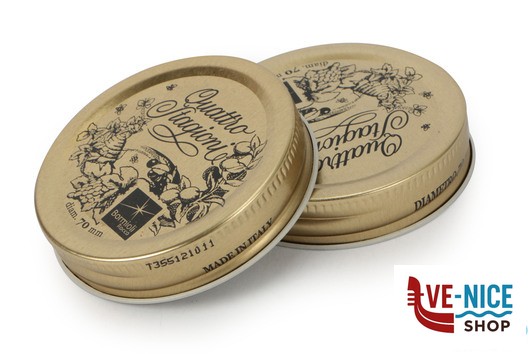 barattoli QUATTRO STAGIONI - DUE CAPSULE 70 PICC BORMIOLI 4 STAGIONI