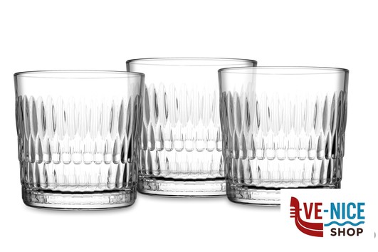 bicchieri acqua RAIN - CONFEZIONE 3 BICCHIERI ACQUA CL 30 PASABAHCE