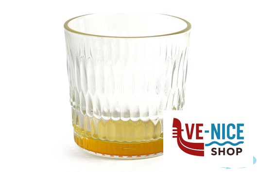 bicchieri acqua RAIN COLOR - CONFEZIONE 6 BICCHIERI ACQUA CL 30 IN VETRO TRASPARENTE CON FONDO COLARATO PASABAHCE - immagine 2