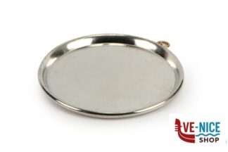 articoli per forno stampi TORTIERA RAME STAGNATO PER FARINATA MARTELLATA CON ORLO CM 30 H 1 AGNELLI