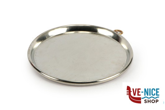 altri materiali TORTIERA RAME STAGNATO PER FARINATA MARTELLATA CON ORLO CM 45 H 1,5 AGNELLI