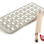 utensili da cucina LA CLASSICA - RAVIOLAMP STAMPO 36 RAVIOLI QUADRO 34X34MM CON MATTARELLO IMPERIA
