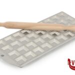 utensili vari RAVIOLATORE ALLUMINIO 36POSTI CM31X13,5 CON RULLO IN LEGNO 2148 CALDER