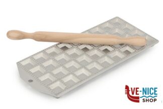 utensili vari RAVIOLATORE ALLUMINIO 36POSTI CM31X13,5 CON RULLO IN LEGNO 2148 CALDER