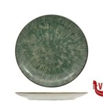 ceramica RAYON GREEN-PIATTO FRUTTA CM.19 IN PORCELLANA IMPORT TAVOLA