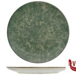 ceramica RAYON GREEN-PIATTO PIANO CM.26 IN PORCELLANA IMPORT TAVOLA
