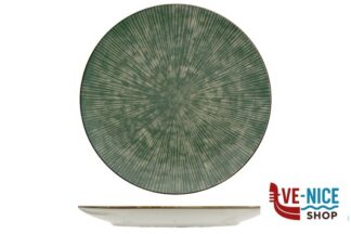 ceramica RAYON GREEN-PIATTO PIANO CM.26 IN PORCELLANA IMPORT TAVOLA