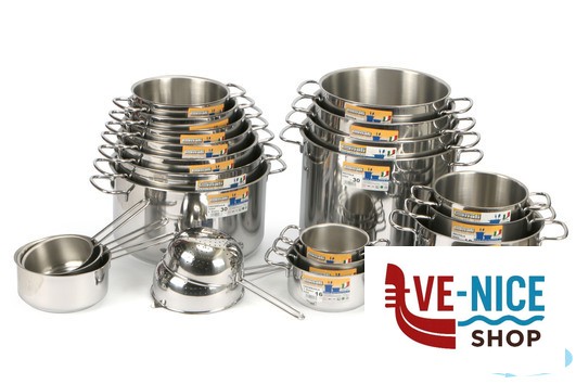 inox REALTERM - CASSERUOLA ALTA 2 MANICI CM.22 C222 GNALI - immagine 3