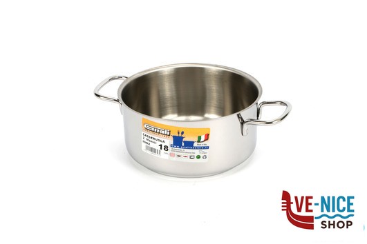 inox REALTERM - CASSERUOLA ALTA 2 MANICI CM.18 C218 GNALI