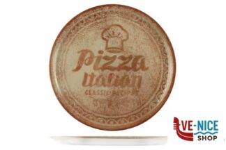 pizza RECIPES NAPOLI-PIATTO PIZZA CM 33 DECORO CAPPELLO COLORE BISQUIT SATURNIA